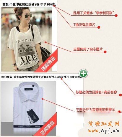 天貓服飾規則