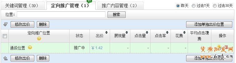 直通車定向推廣優化指南
