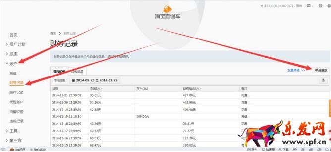 淘寶店關(guān)了直通車的余額能退嗎？