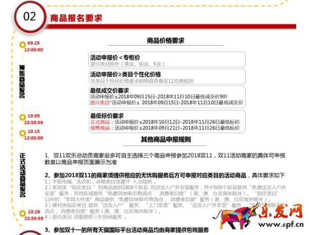 天貓雙十一招商總規(guī)則