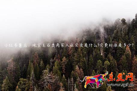 小紅書薯店：珠寶玉石類商家入駐資質(zhì)是什么?資費標準是多少?